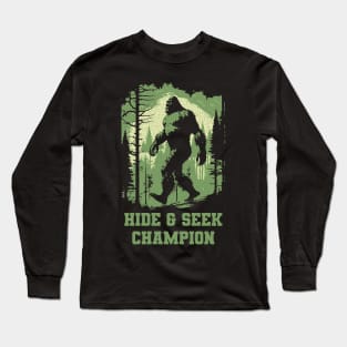 Retro Bigfoot Hide & Seek Champion Long Sleeve T-Shirt